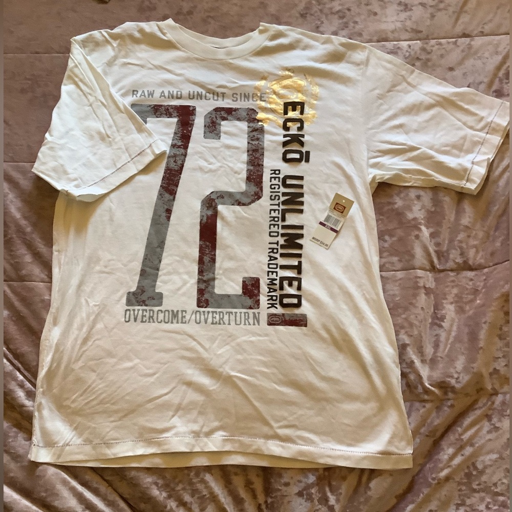 Ecko Unlimited White Graphic Men's Shirt